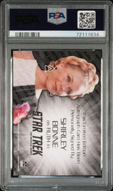 2018 Star Trek TOS Silver Autograph Shirley Bonne Ruth LE Silver Auto PSA 10